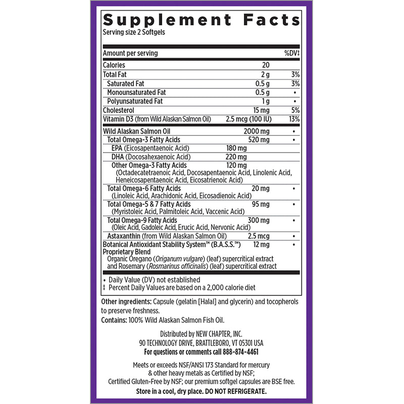 Nuevo capítulo Wholemega 1000 mg 30 Softgels