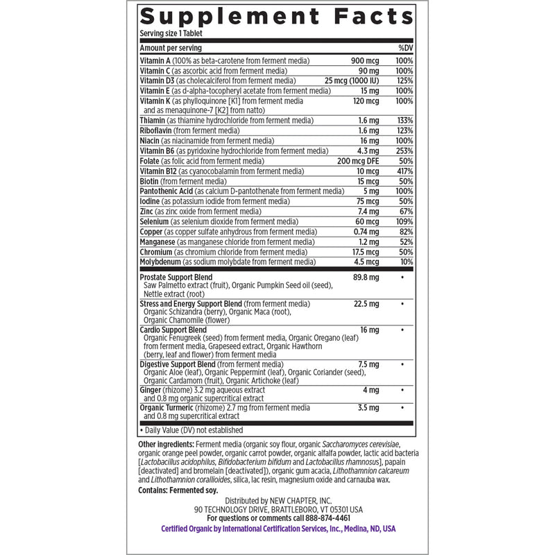 New Chapter Every Man's One Daily 40+ Men's Multivitamin 48 Tablets