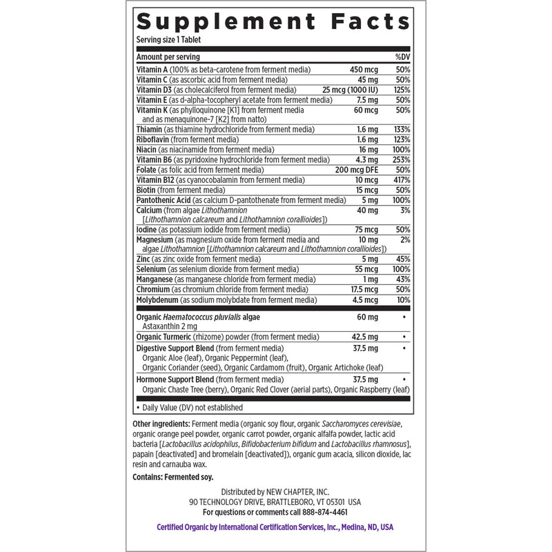 New Chapter Every Woman's One Daily 55+ Multivitamin for Women 24 Tablets