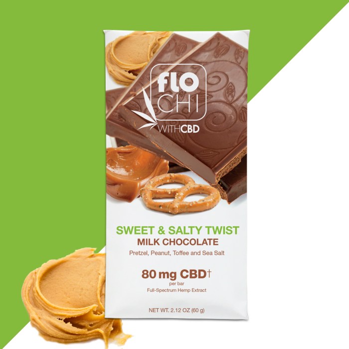 Irwin Naturals Sweet & Salty Twist Milk Chocolate Bar +80mg CBD