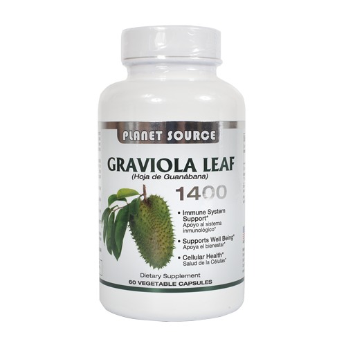 Fuente del planeta Graviola Leaf 60 Cápsulas de vegetales