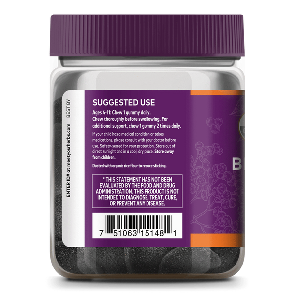 Gaiakids Black Elderberry Kids Daily Gommies