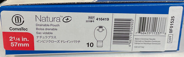 Convatec Natura Drainable Pouch. REF 416419.