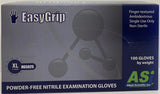 Guantes de examen de nitrilo sin polvo ASI EasyGrip, 100 guantes