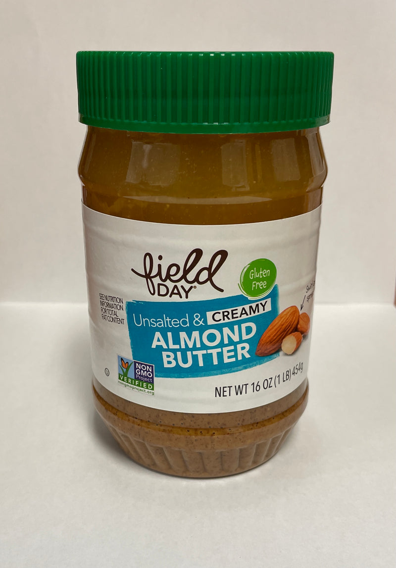 NON-GMO UNSALTED & CREAMY ALMOND BUTTER