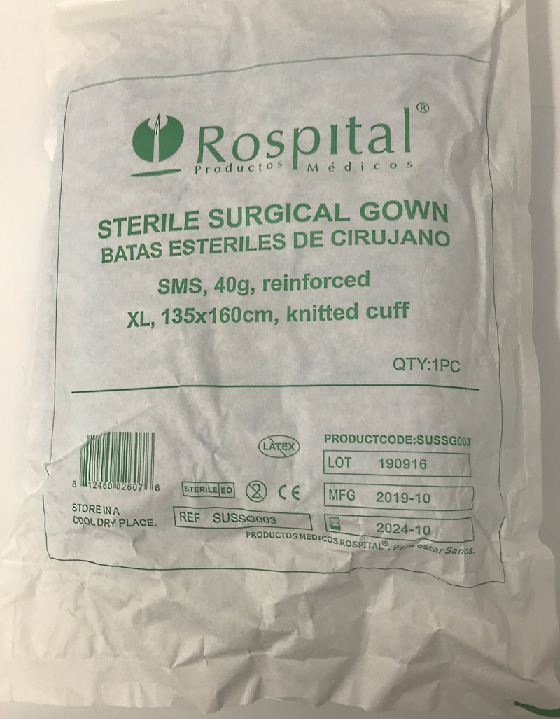 Vestido quirúrgico estéril rospital/Bata Esteril Quirurgica 1pc