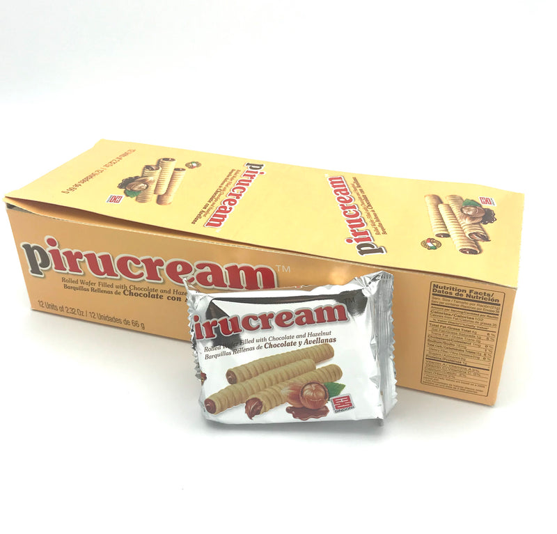 Pirucream Waffer Filled with Hazelnuts and Chocolate