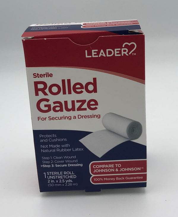 Sterile Rolled Gauze 2' x 2.5 yds