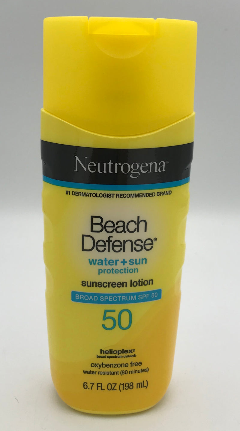 Neutrogena Beach Defense Water Resistant Sunscreen Body Lotion SPF 50