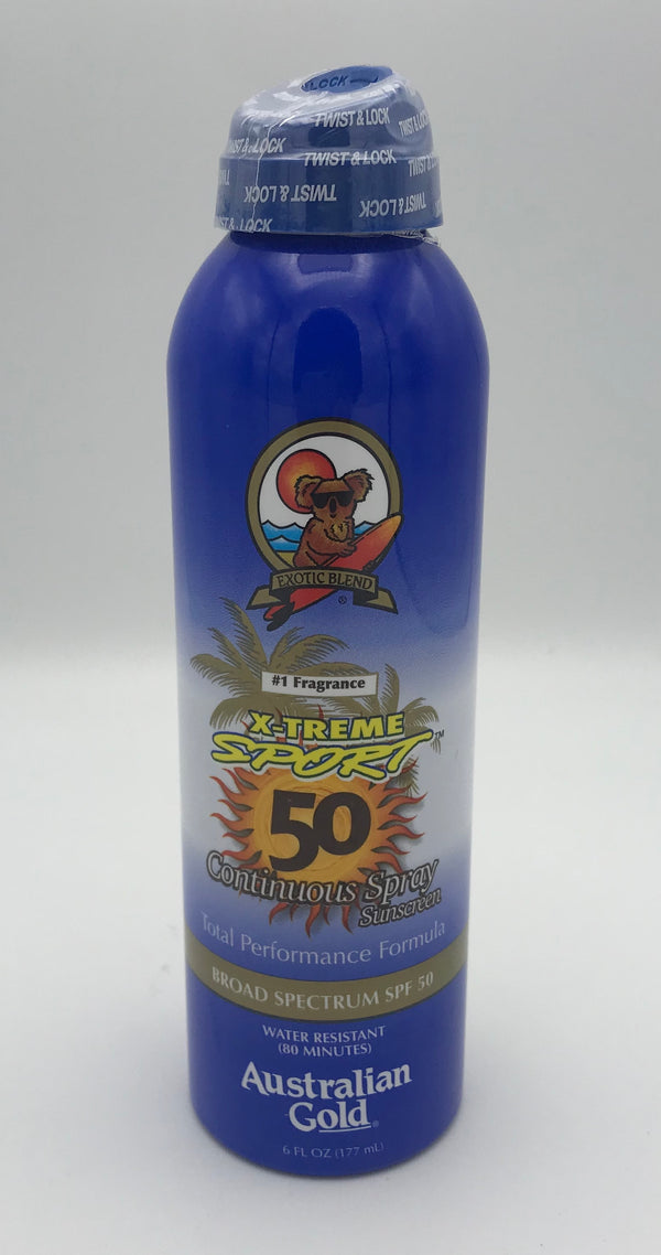 Australian Gold X-Treme Sport Continuo Spray Sunscreen SPF 50