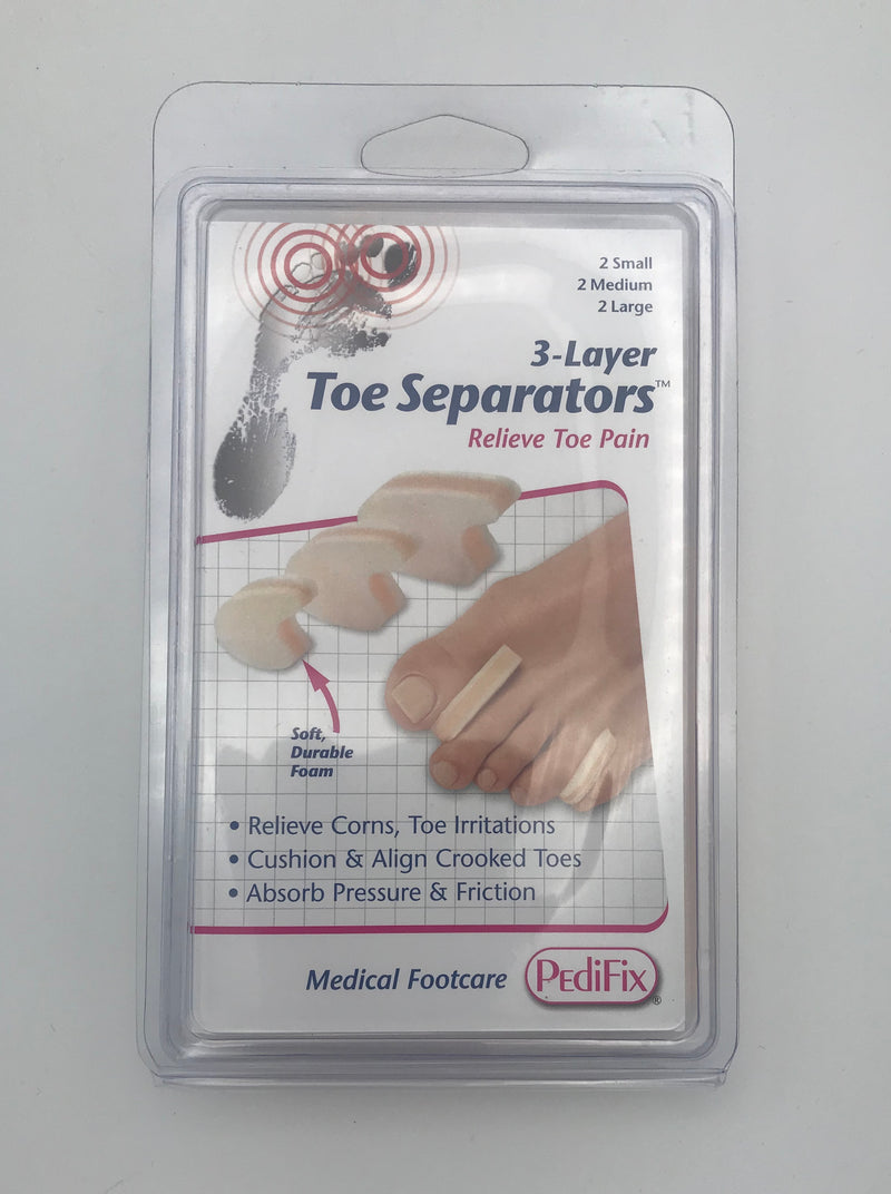 PediFix 3-Layer Toe Separators