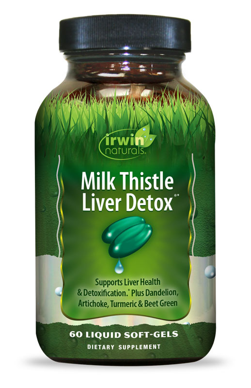 Irwin Naturals Milk Thistle Hiver Detox 60 Softgels