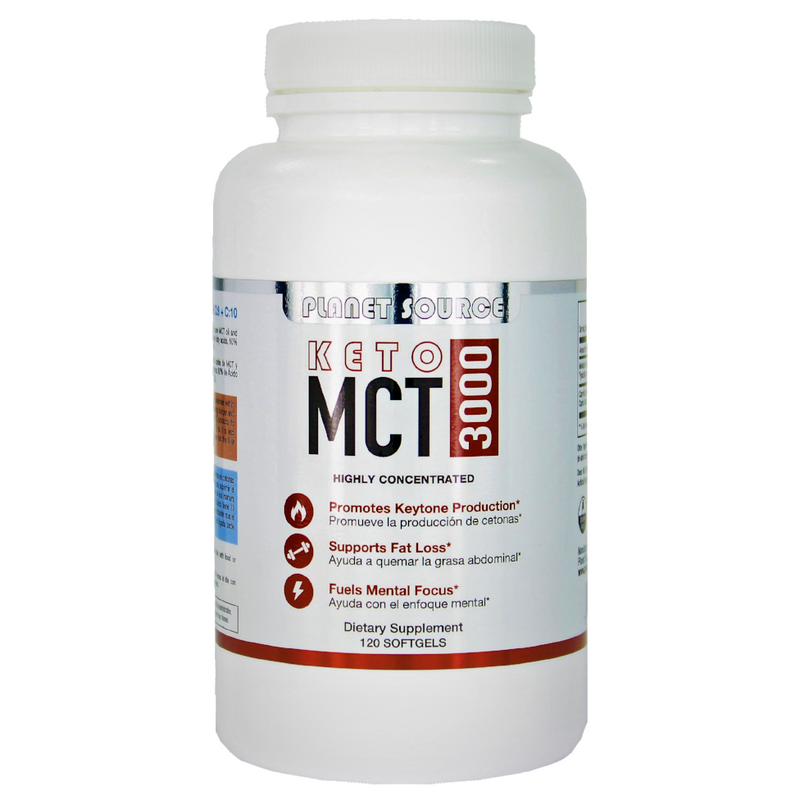 Planet Source Keto MCT 3000 Softgels