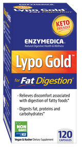 Enzymedica lypo Gold Fat Digestión 120 Cápsulas de vegetales