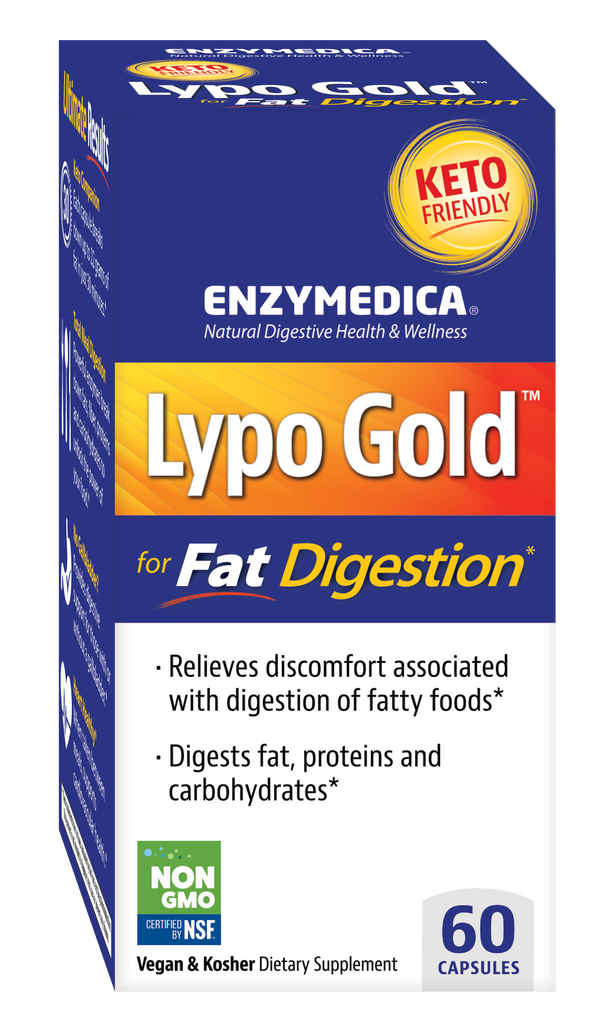 Enzymedica lypo Gold Fat Digestión 120 Cápsulas de vegetales