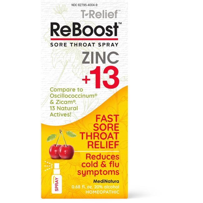 T -alief reinicie zinc +13 spray de dolor de garganta - Cherry