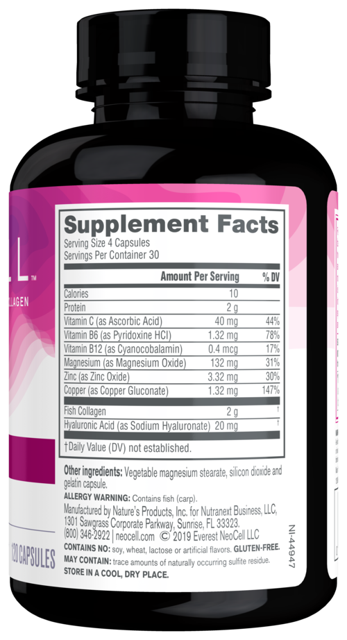 Collágeno marino Neocell 2G 120 Cápsulas