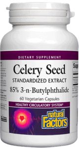 Natural Factors Celery Seed Extract Vegetable Capsules