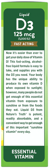 Nature's Truth Vitamin D Liquid 5000 IU 2oz