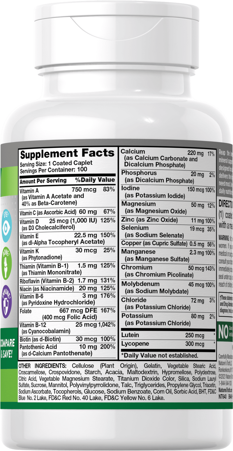 Natures Truth ABC Complete Senior 50 Plus Multivitamin