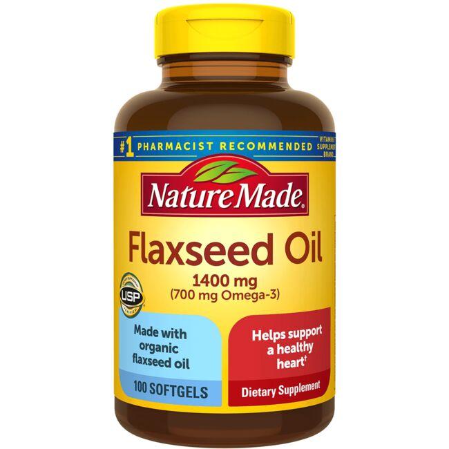Nature Made Flaxseed Oil 1400 mg Softgels