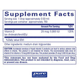 Pure Encapsulations Vitamin D3 Liquid 22.5 ml