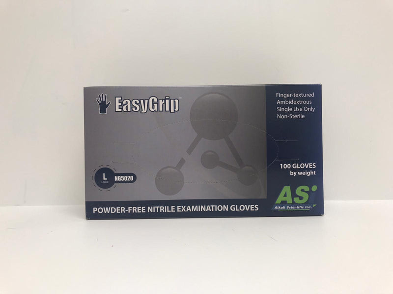 Guantes de examen de nitrilo sin polvo ASI EasyGrip, 100 guantes