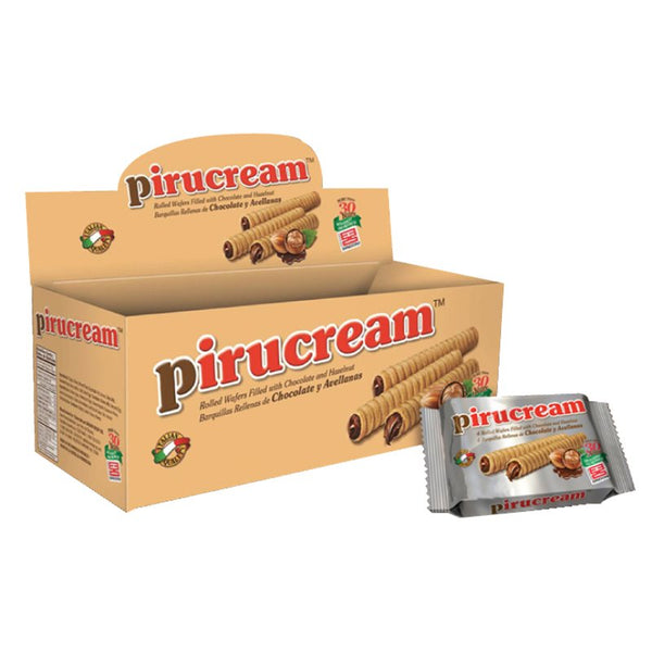 Pirucream Waffer Filled with Hazelnuts and Chocolate