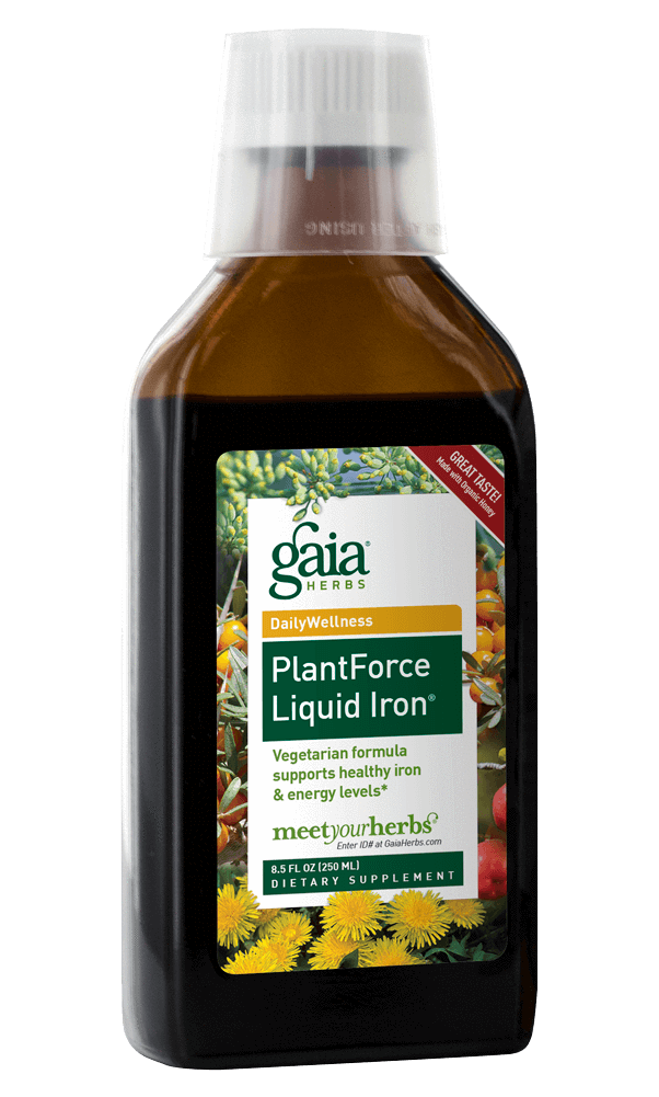 Gaia Herbs Plant Force Liquid Iron