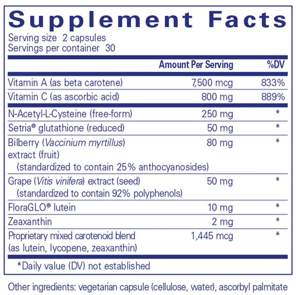Pure Encapsulations Macular Support Formula 60 Capsules