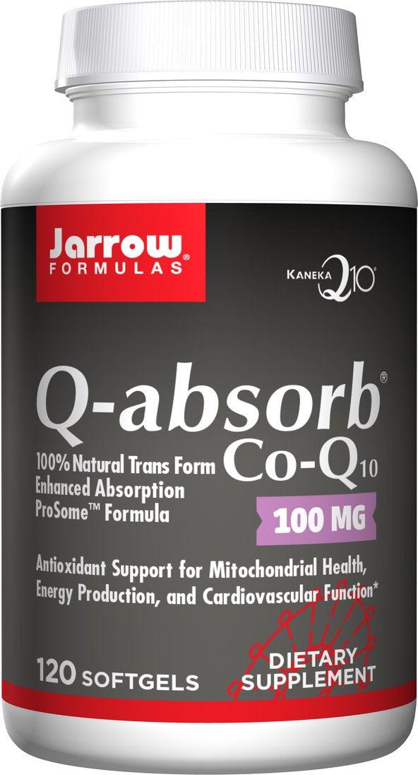 Jarrow Formulas Q-Absorb Coq 10 100 mg 120 Softgels