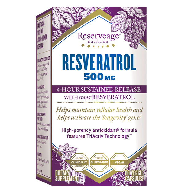 Reserva resveratrol 500 mg cápsulas vegetales
