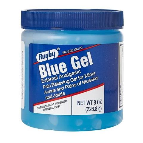 Rugby Blue Gel Analgesic 8Oz