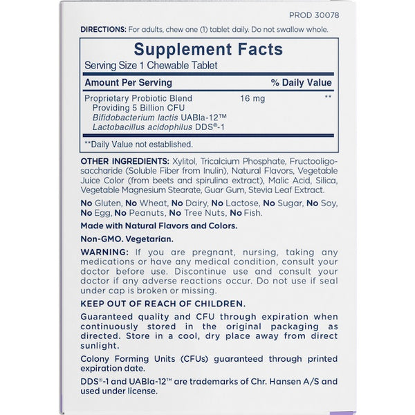 American Health Chewable Probiotics 5 Billion Grape 30 Tablets