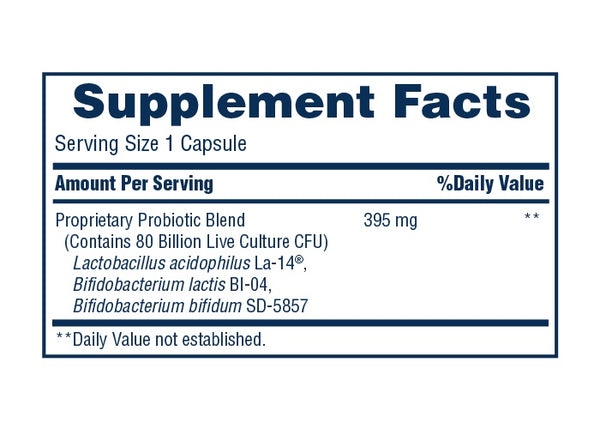 American Health Extra Care Probiotic Complex 80B fresa 30 cápsulas de vegetales