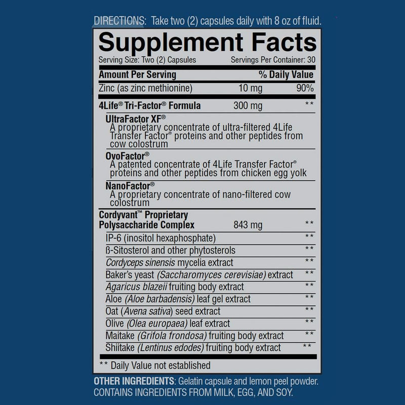 Factor de transferencia 4Life más 60 cápsulas