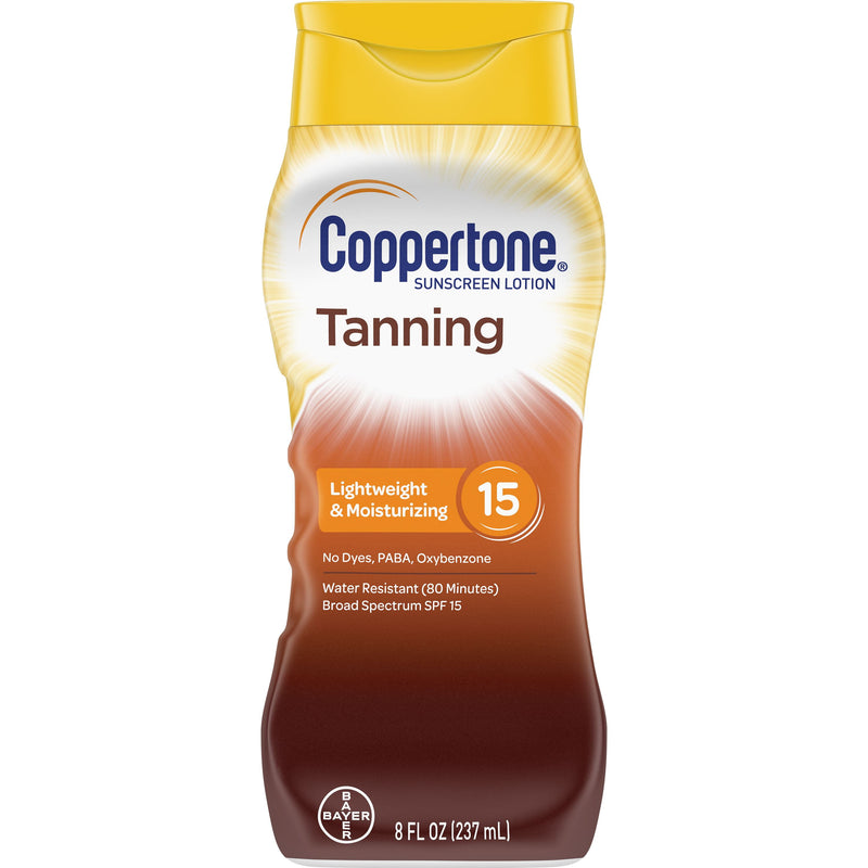 Coppertone Tanning Sunscreen Lotion Broad Spectrum SPF 15