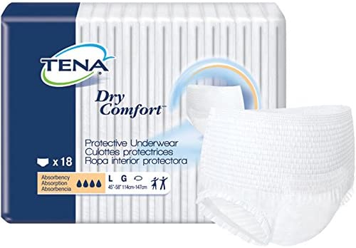 Tena Dry Comfort Rear Protective, grande. 18ct