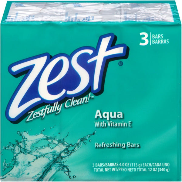 Zest Aqua Pure Bar Jabón, 4 oz