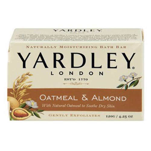 La avena de Yardley London y la barra de baño hidratante de almendras y almendras, 4.25 oz
