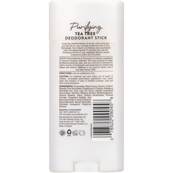 Jason Deodorant Stick Tea Tree 2.5Oz