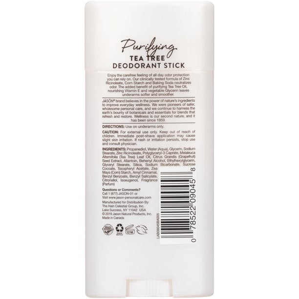 Jason Deodorant Stick Tea Tree 2.5Oz
