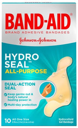 Band-Aid Brand Adhesive Bandages Hydro Seal for All Purpose, Fingers, and Blisters
