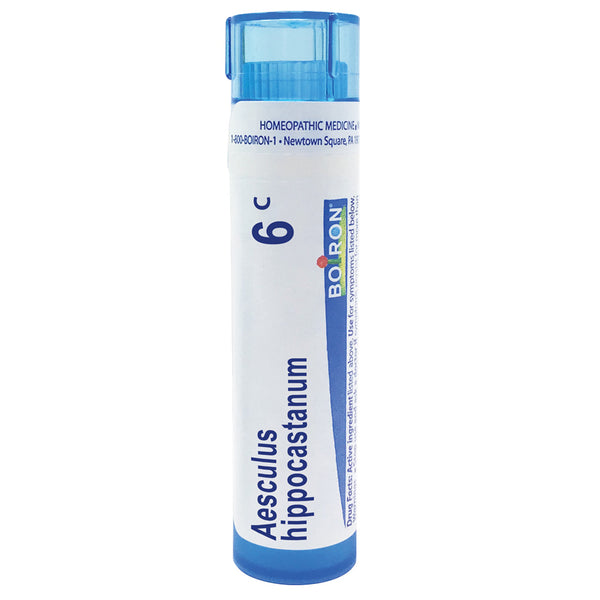 Boiron Aesculus Hippocastanum 6C relieves hemorrhoid pain aggravated by heat, 80 Pellets