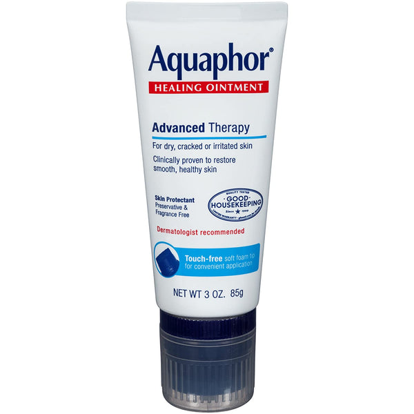 Ungüento de curación de Aquaphor con aplicador sin toque para piel seca y agrietada - 3oz