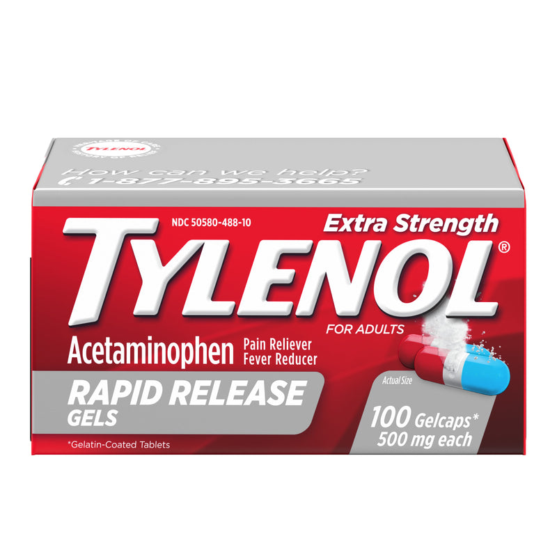 Geles de liberación rápida de acetaminofeno de resistencia adicional de tylenol