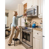 Drive Medical Footstool with Non Skid Rubber Platform and Handrail