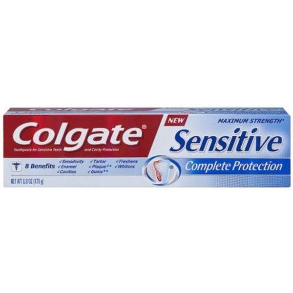 Pasta de dientes sensible a Colgate, protección completa. 6 oz