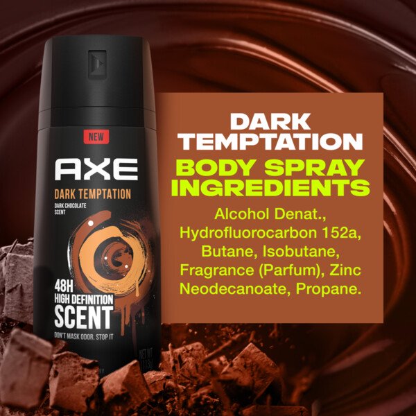 Axe tentación de tentación de desodorante spray de cuerpo 4 oz