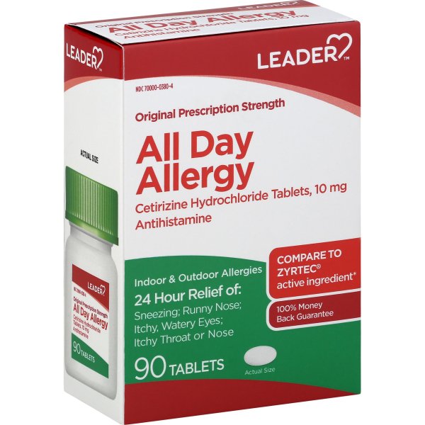 Líder All Day Allergy Tabletas originales